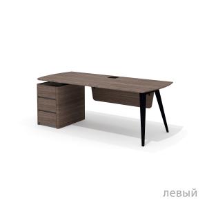 NR-200.1 + NR-32 Стол руководителя Нуар дуб Монте / серый мист