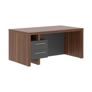 Стол руководителя ZSTD 169H.A Орех Даллас/Антрацит 1600х900х750 ZENN