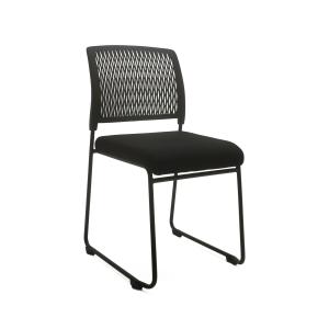 SK-1108 Стул для посетителей ткань, черный