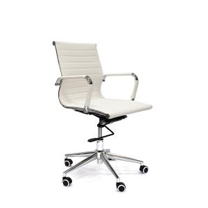 RT-04Q Кресло для сотрудников экокожа, механизм knee-tilt, белый
