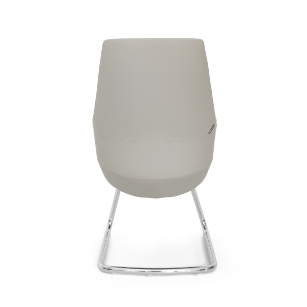 LF0-PY07-2 Кресло для посетителей кожа/экокожа, серо-бежевый