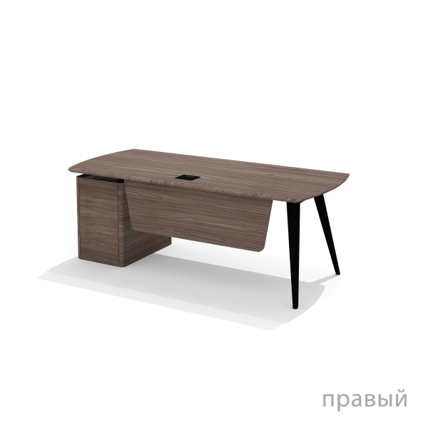 NR-200.1 + NR-32 Стол руководителя Нуар дуб Монте / серый мист