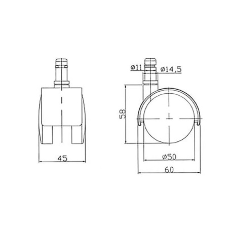 РОЛИКИ RSE 1901 ХРОМ 5 ШТУК