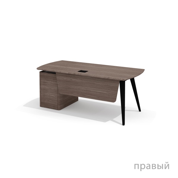 NR-180.1 + NR-32 Стол руководителя Нуар дуб Монте / серый мист