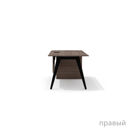 NR-180.1 + NR-32 Стол руководителя Нуар дуб Монте / серый мист