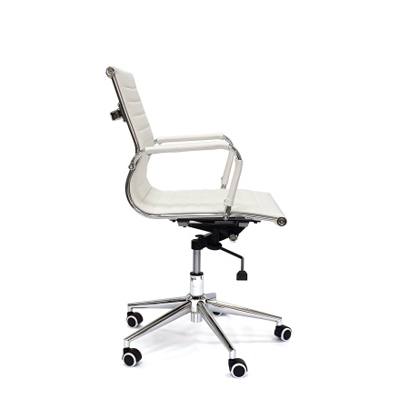 RT-04Q Кресло для сотрудников экокожа, механизм knee-tilt, белый